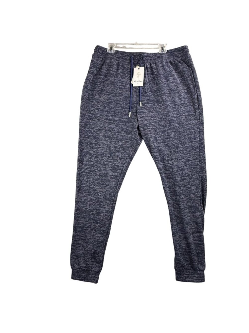 Robert Graham Comet Jogger Pants Mens 3XL Navy Knit Elastic Waist Pockets Lounge